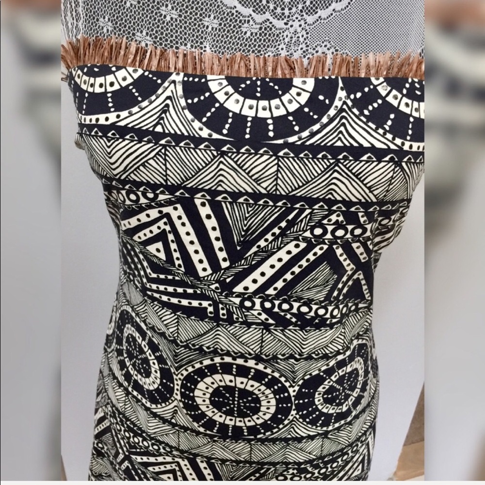 Alexis Strapless Tribal Mini Dress - Picture 4 of 6